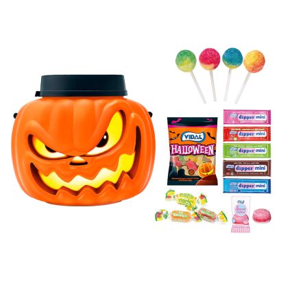 Calabaza con chuches de Halloween 180 g