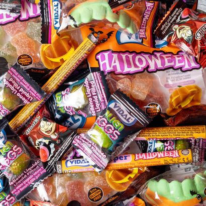 Calabaza con chuches de Halloween 180 g