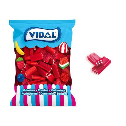 Ladrillos Rellenos Fresa bolsa 1,6 Kg