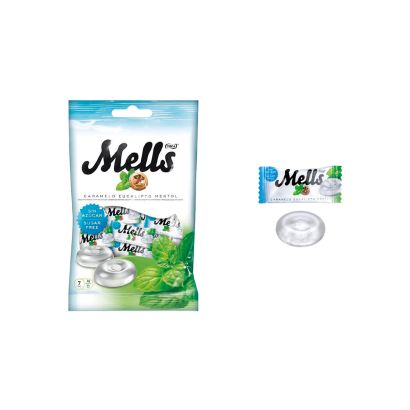 Mells Eucalipto Mentol Sin Azúcar 12 bolsas de 80 g