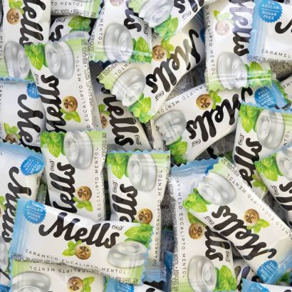 Mells Eucalipto Mentol Sin Azúcar 12 bolsas de 80 g
