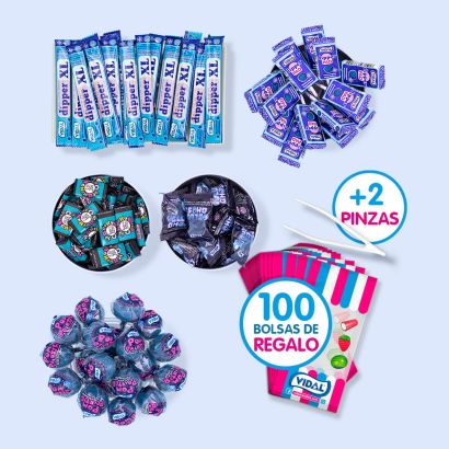 Mesa de chuches envueltas Marinera