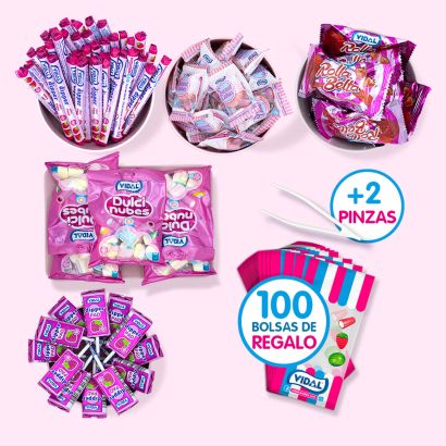 Mesa de chuches envueltas Princess