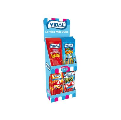 Pack expositor con 28 bolsitas regaliz + 4 gratis de 100 g