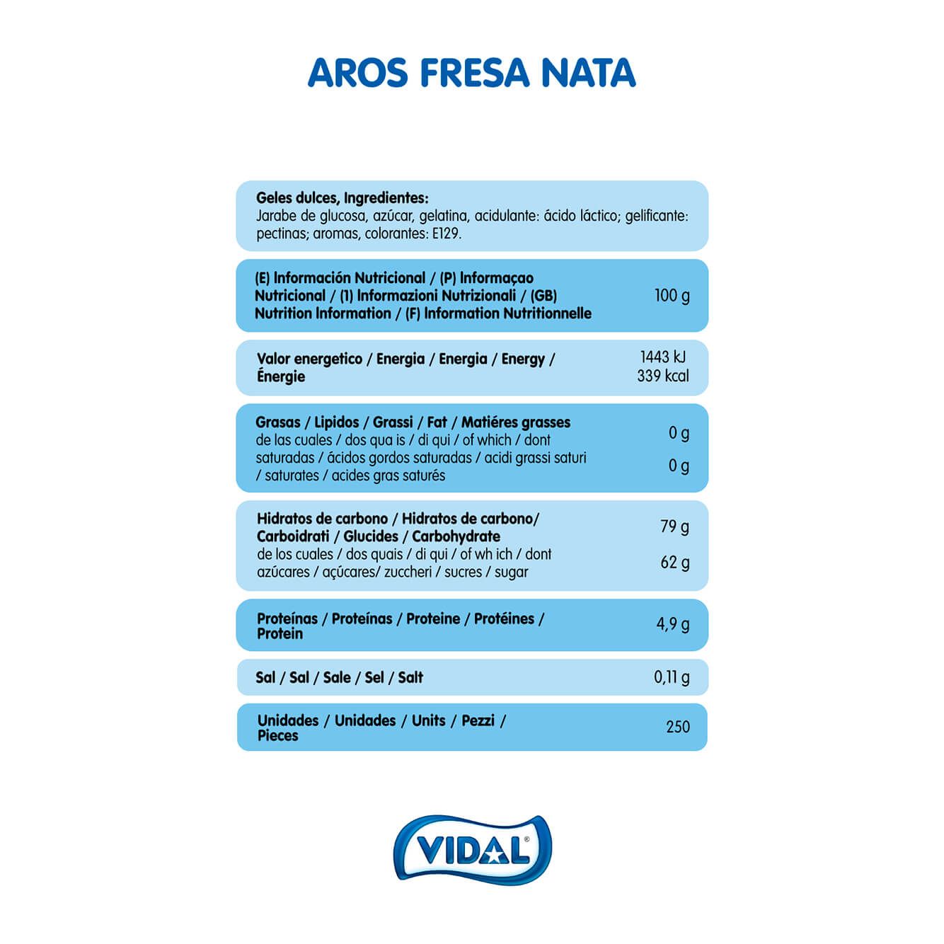 Aros Fresa Nata bolsa 1,5 Kg