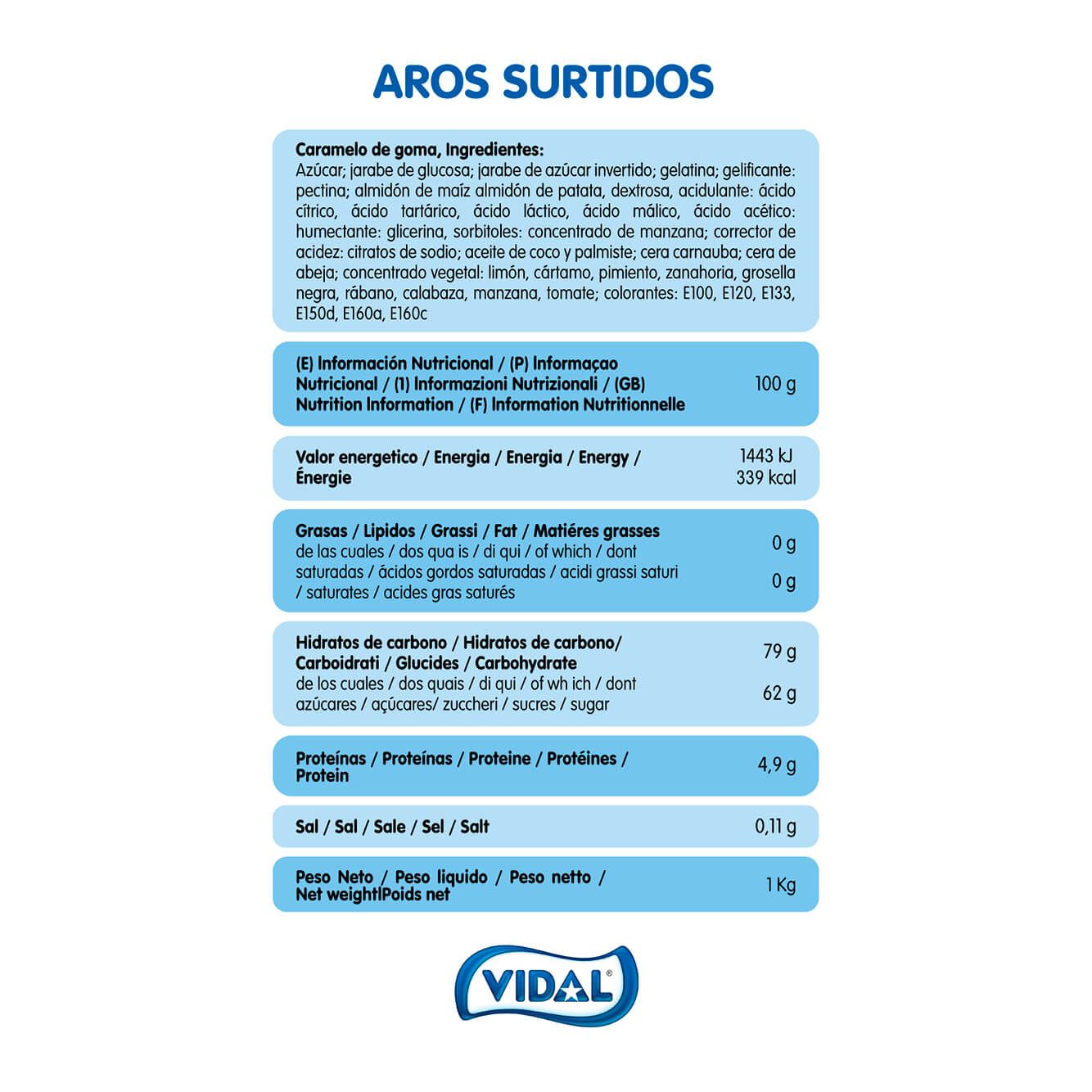 Aros Surtidos bolsa 1 Kg