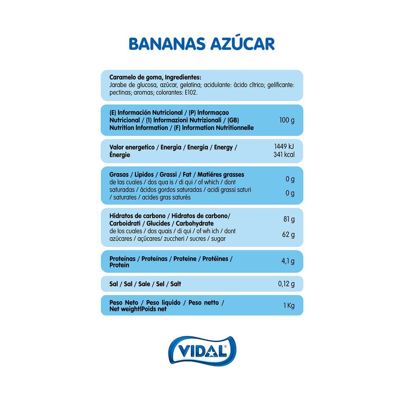 Bananas bolsa 1 Kg