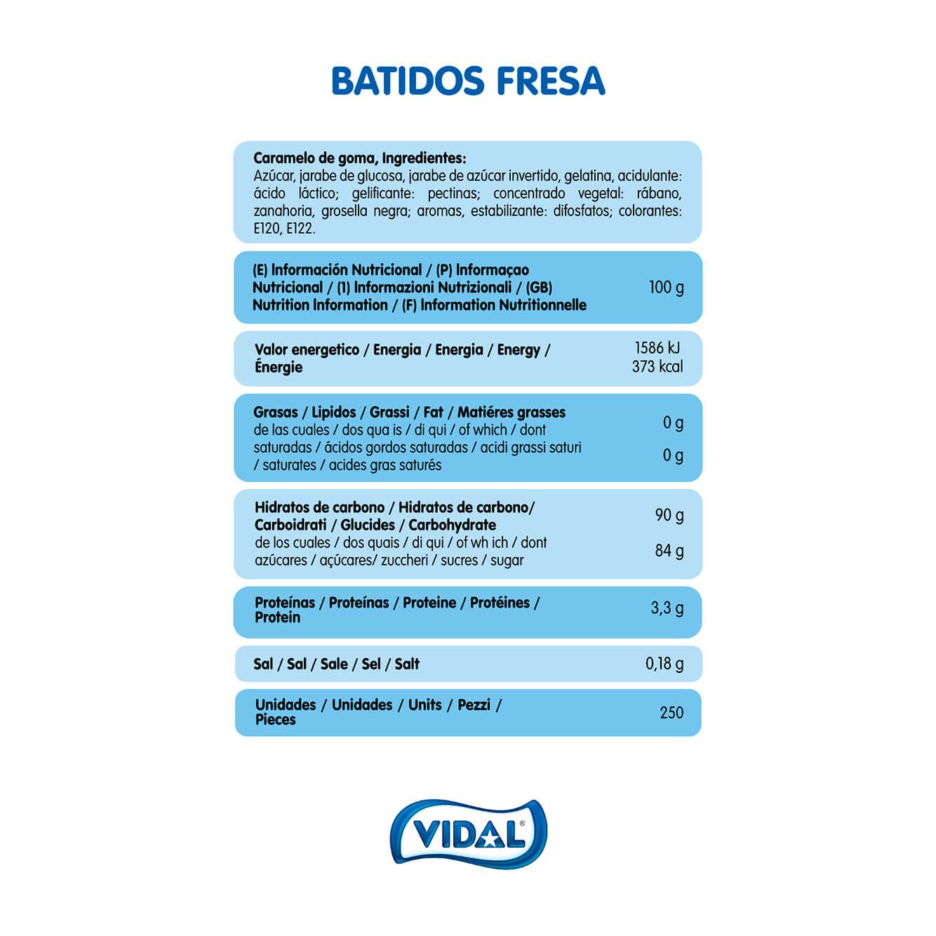 Batidos Fresa bolsa 1,3 Kg