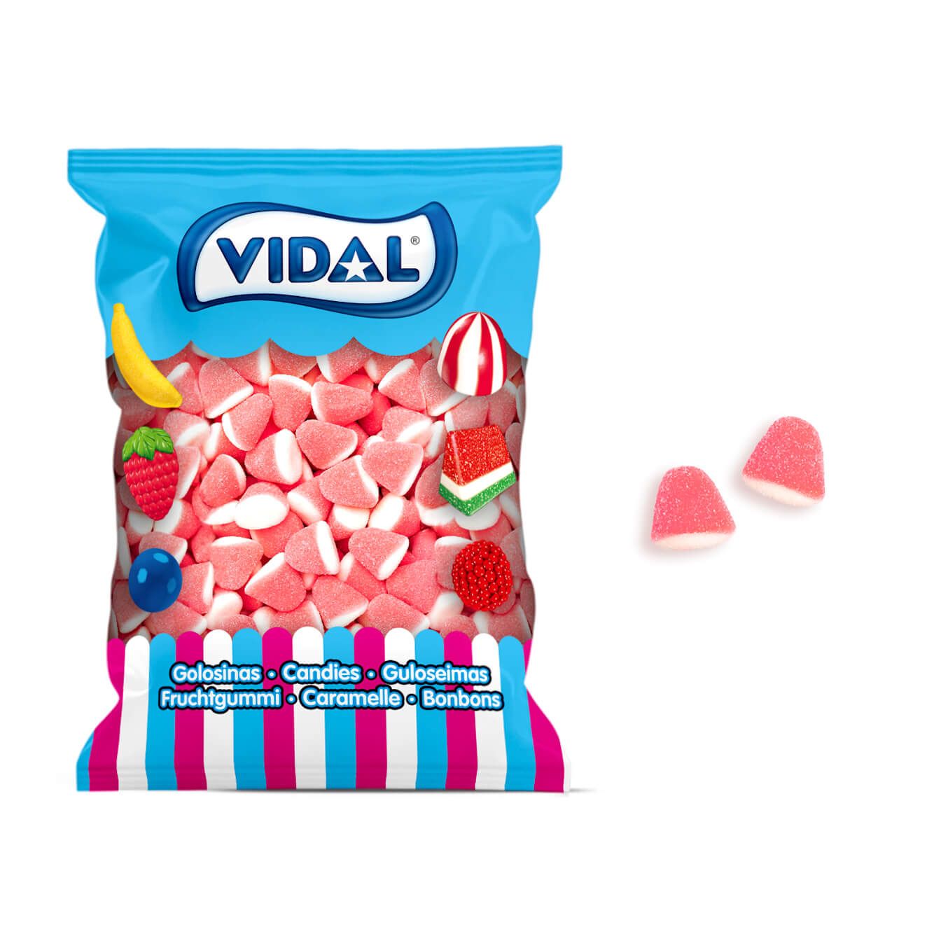 Besos Fresa bolsa 1,5 Kg