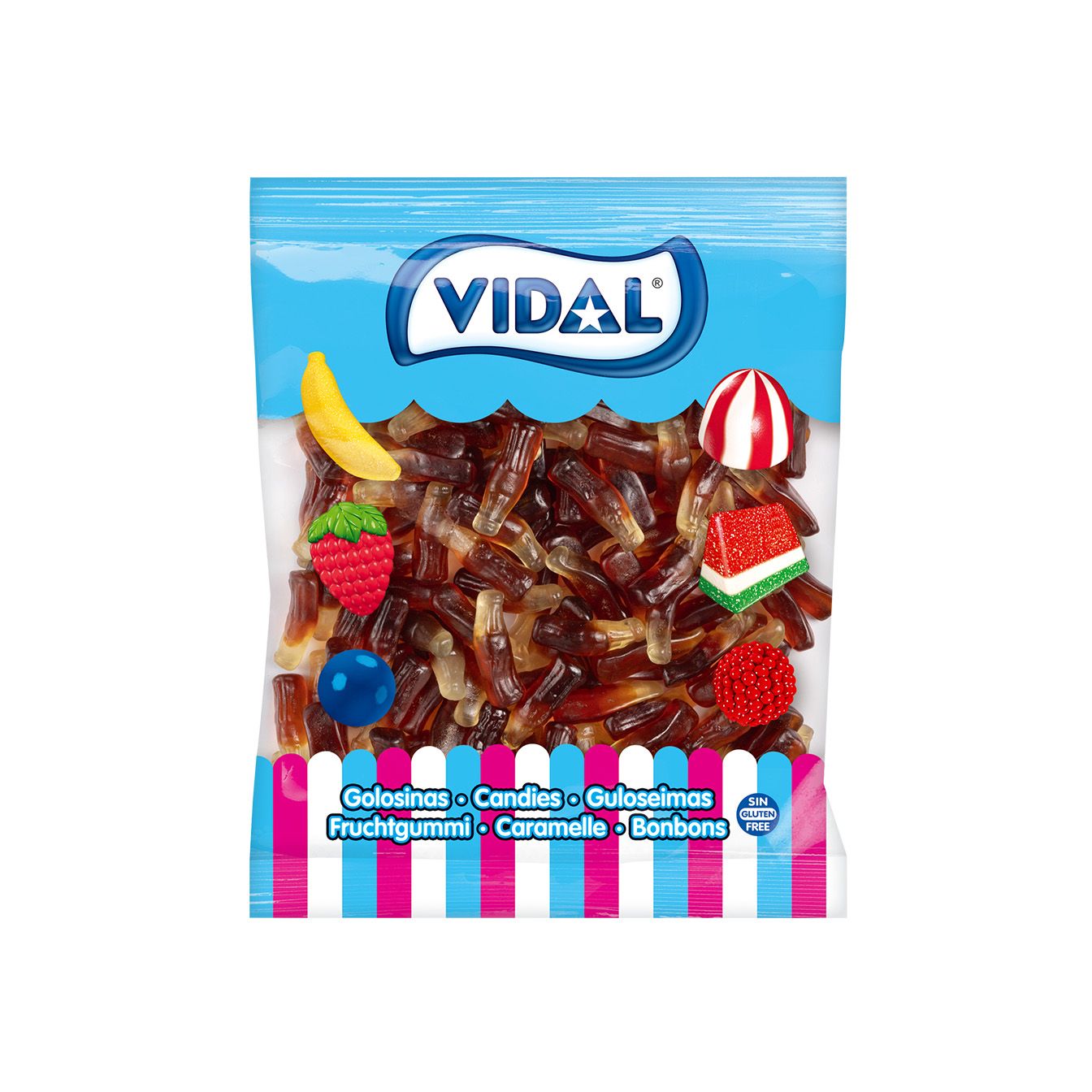 Botellas Cola Jelly bolsa 1 Kg