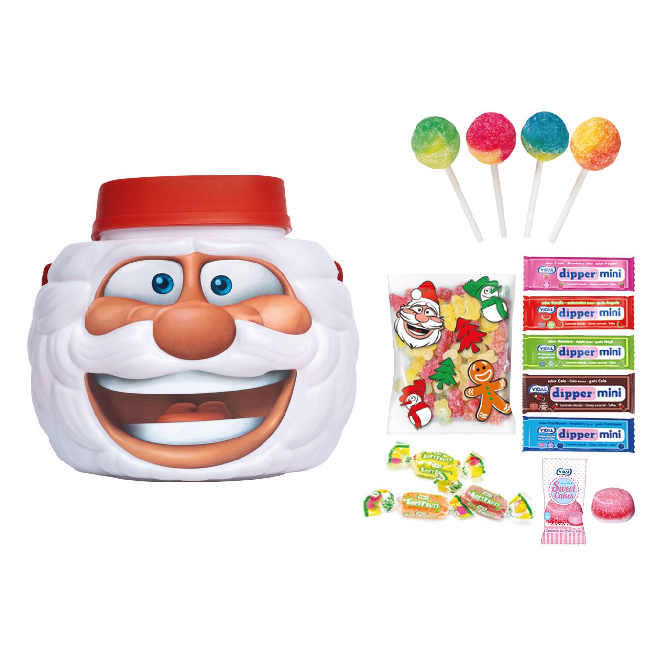 Cabeza Papa Noel 180g