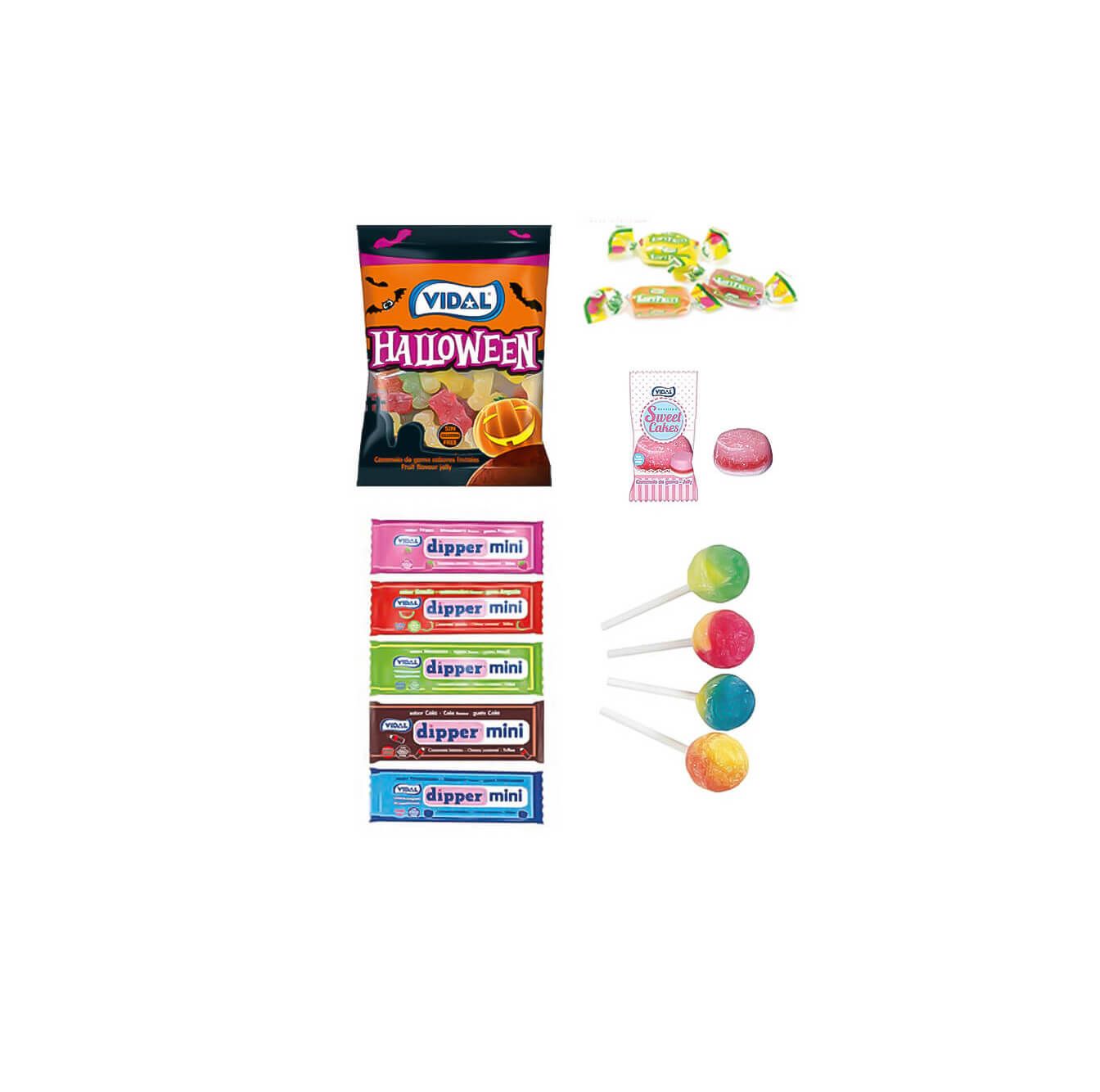 Calabaza con chuches de Halloween 180 g