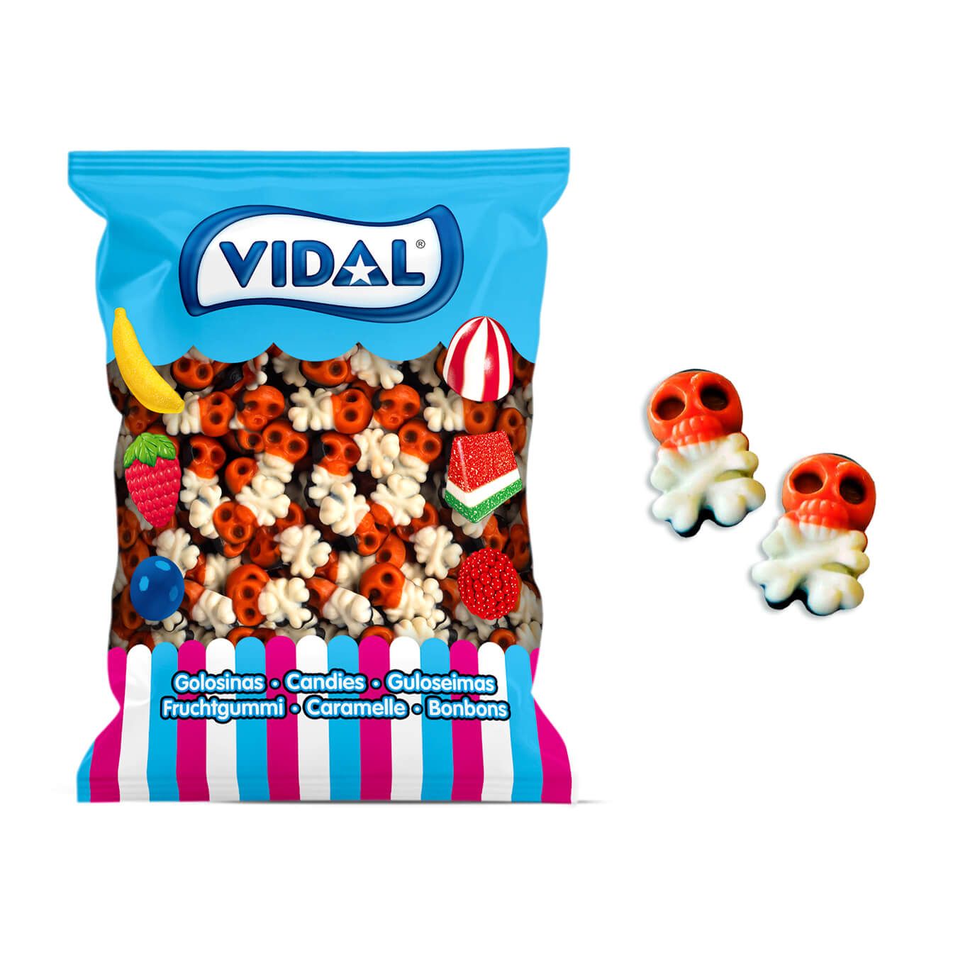 Calaveras Piratas bolsa 1,5 Kg