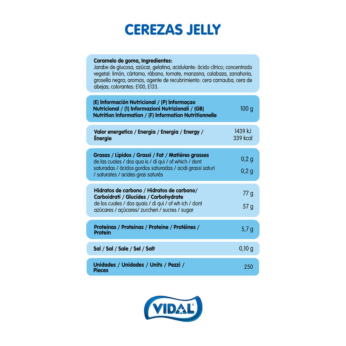 Cerezas Jelly bolsa 1,3 Kg