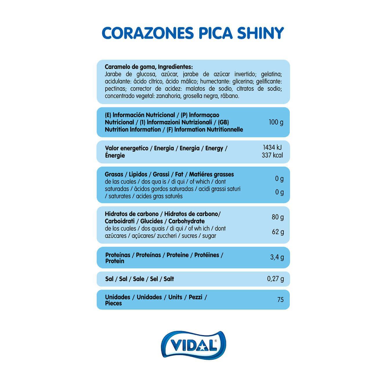 Corazones Rellenos Pica Shiny fiambresa 855g