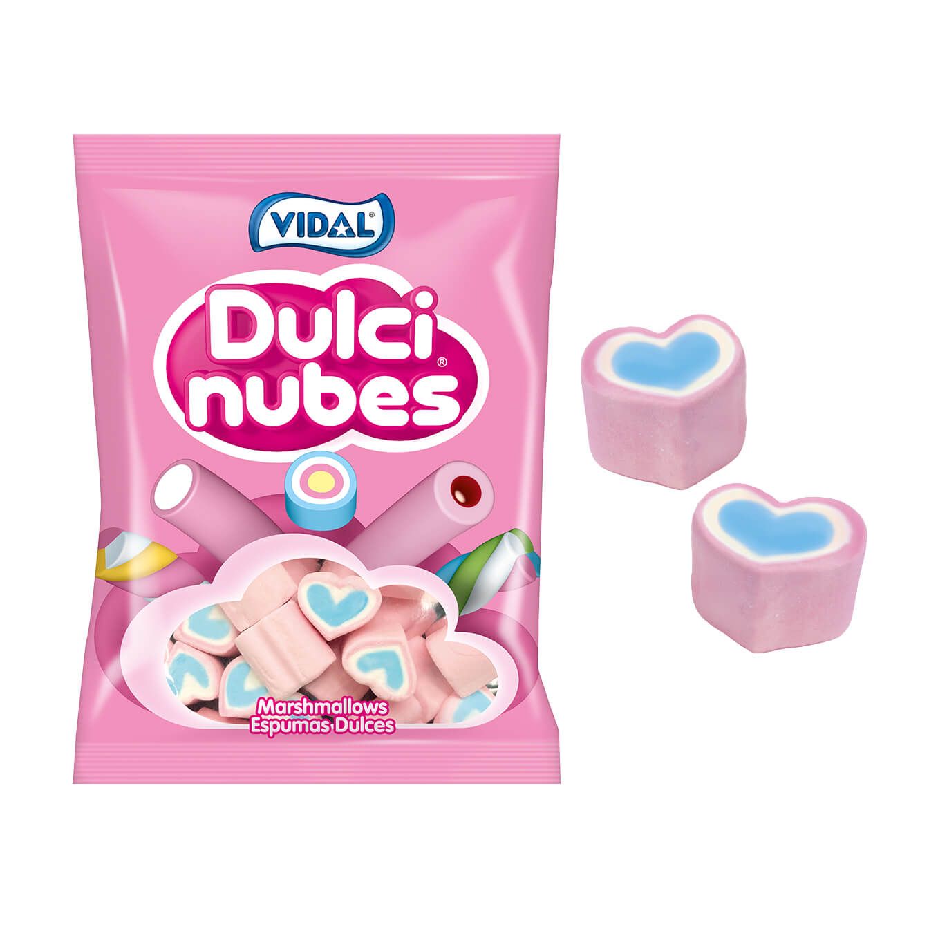 Dulcinubes Corazones Tricolor bolsa 837,5 g