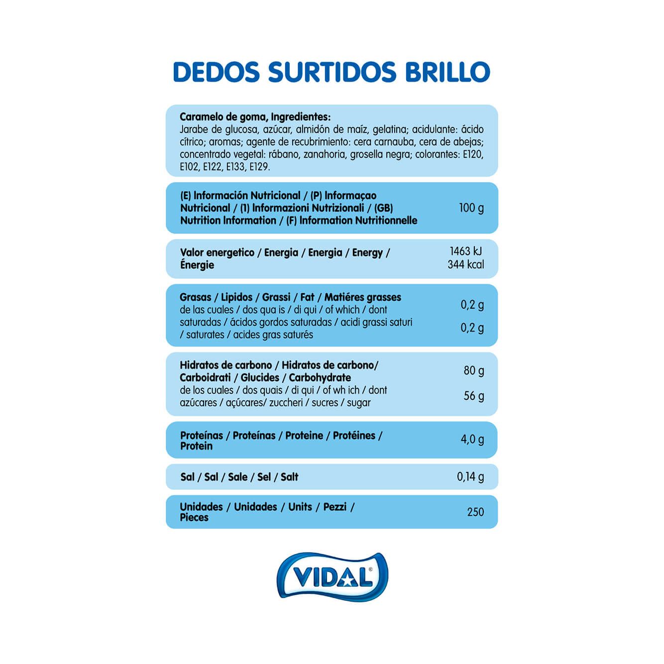 Dedos bolsa 1,5 Kg