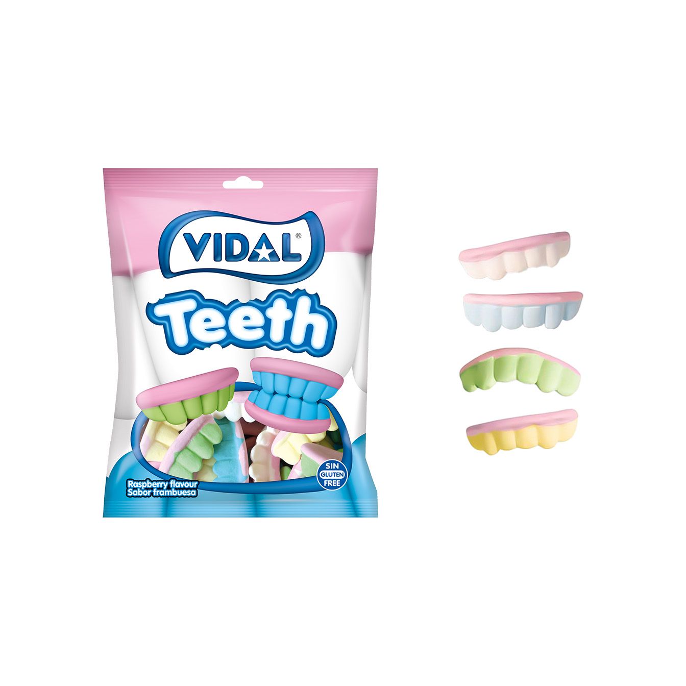 Dentaduras colores 14 bolsas 65g
