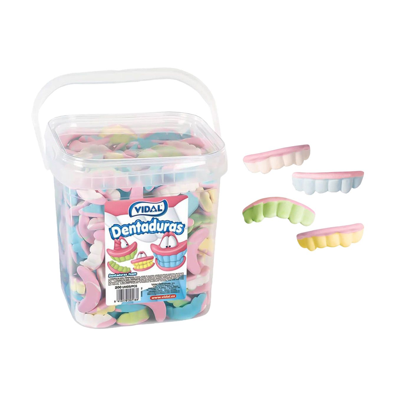 Dentaduras colores cubo 1,1 Kg