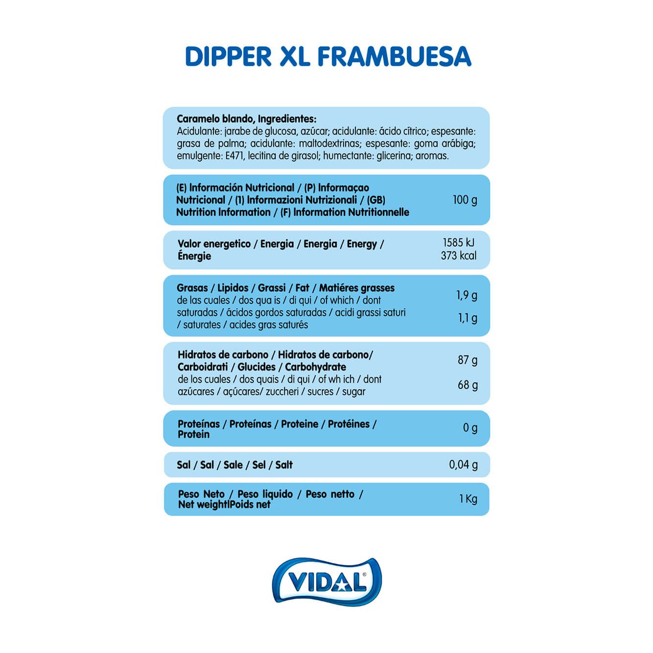 Dipper XL Frambuesa estuche 1 Kg