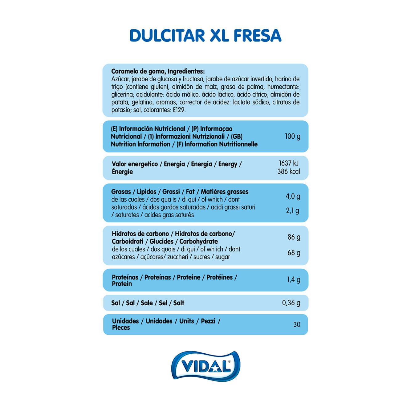 Dulcipica XL Fresa bandeja 1,7Kg