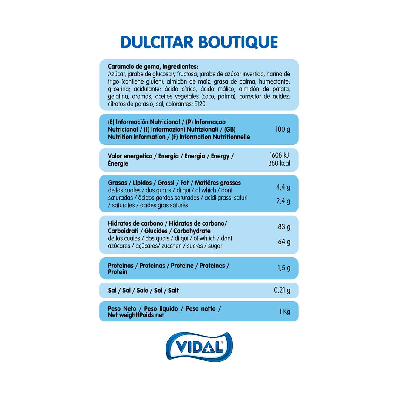 Dulcitar Boutique bolsa 1Kg