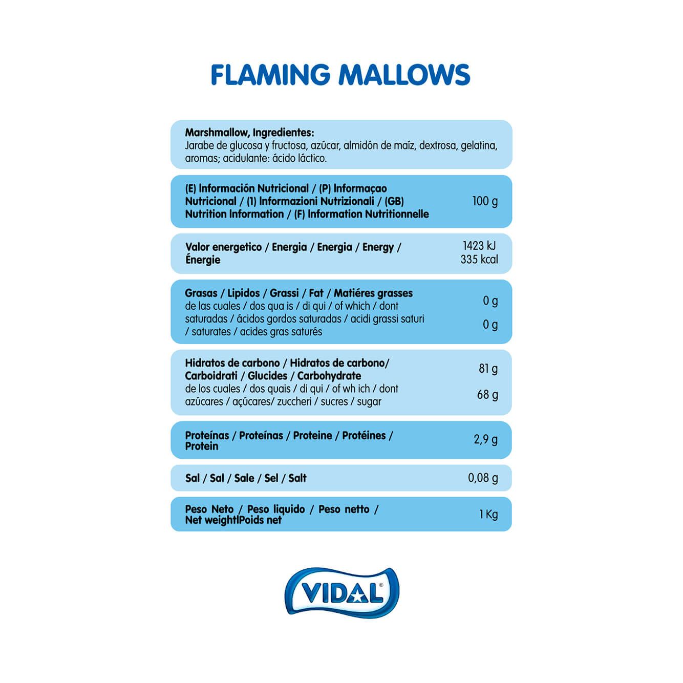 Flaming Mallows barbacoa bolsa 1 Kg