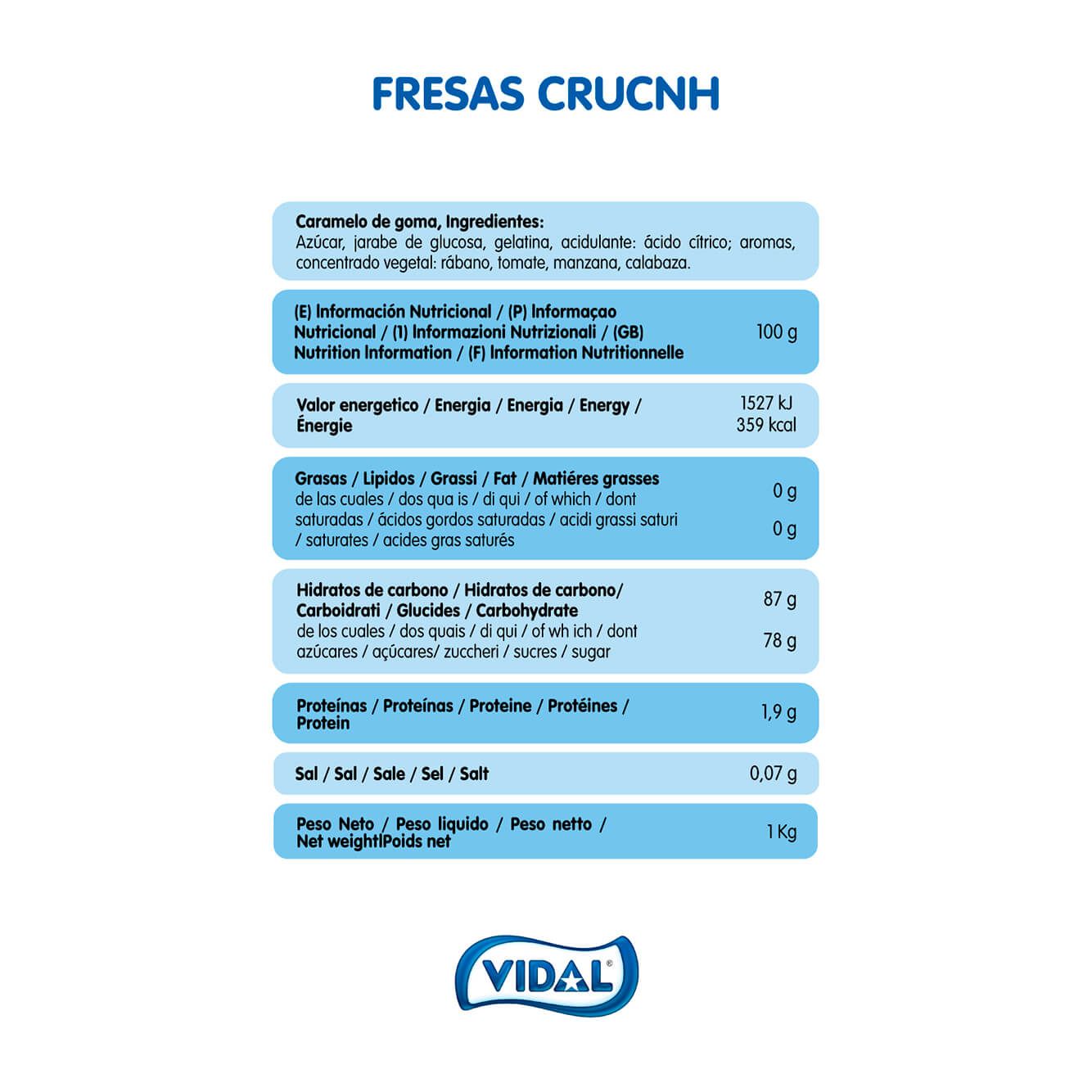 Fresas Crunch bolsa 1 Kg