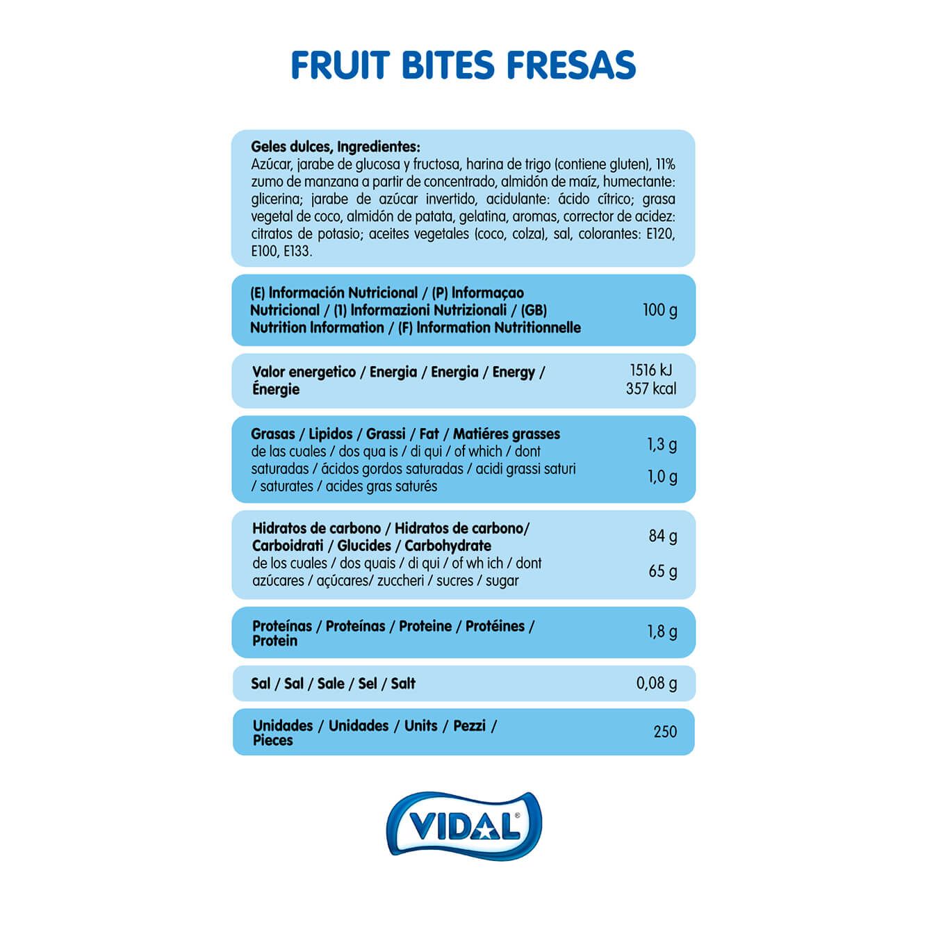 Fruit Bites Fresas bolsa 1,5 Kg