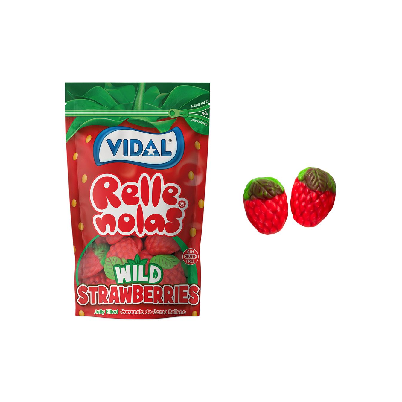 Fresas Silvestres caja 10 bolsas doypacks autocierre 180g