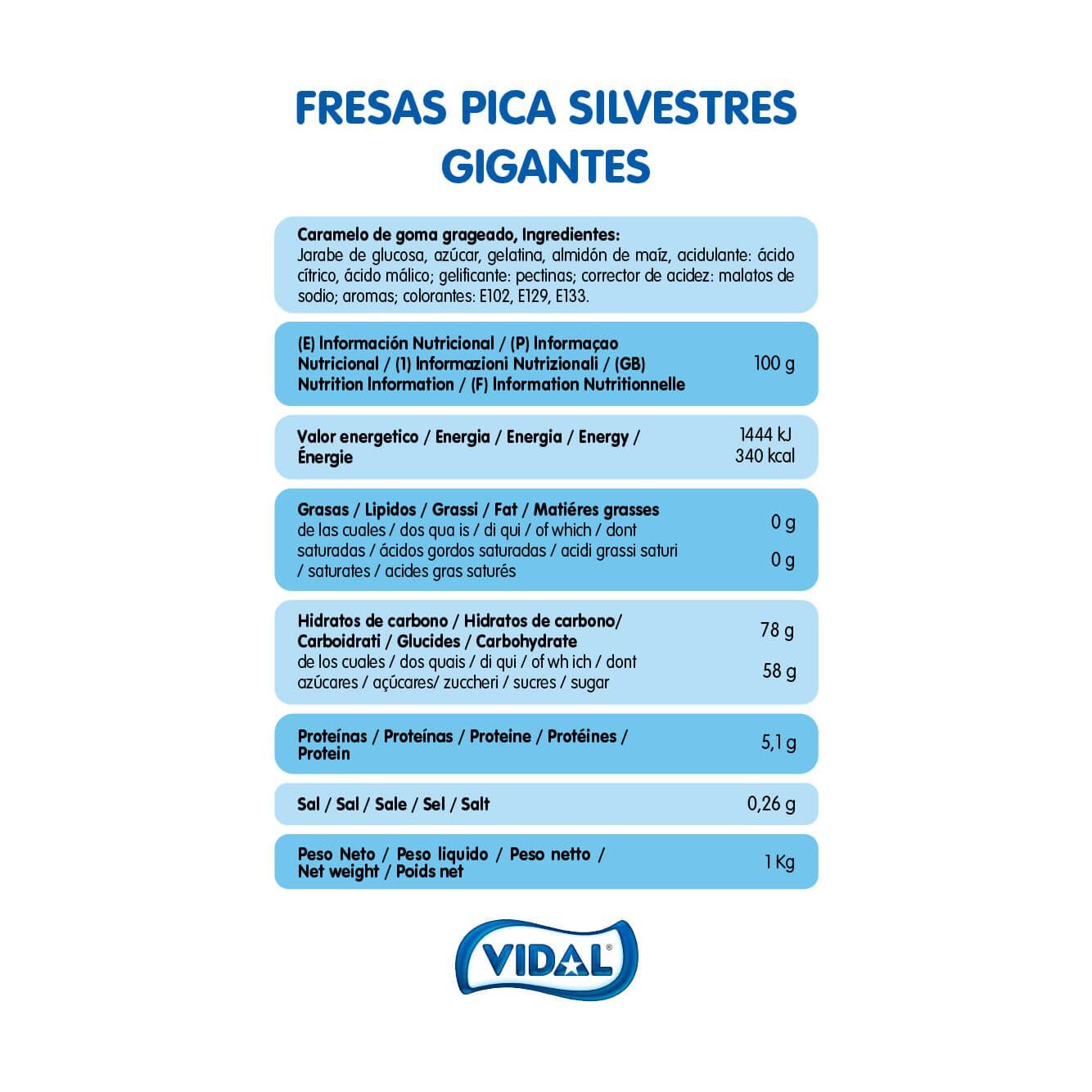 Fresas Pica Silvestres Gigantes bolsa 1 Kg
