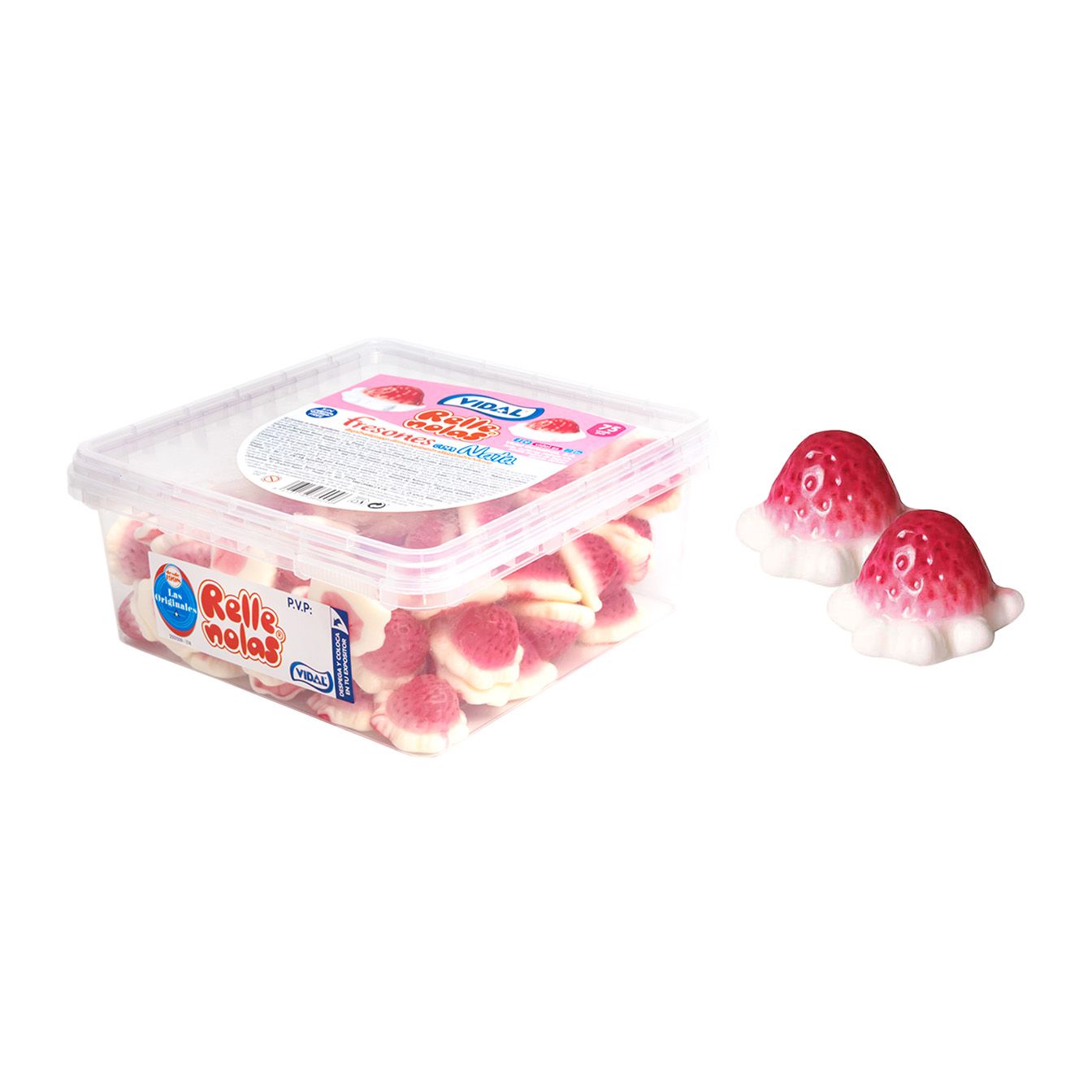 Fresones con Nata Rellenolas bandeja 795 g