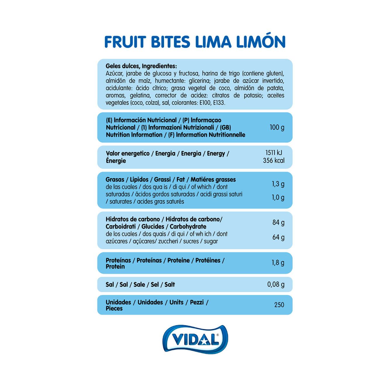 Fruit Bites Lima Limón bolsa 1,5 Kg