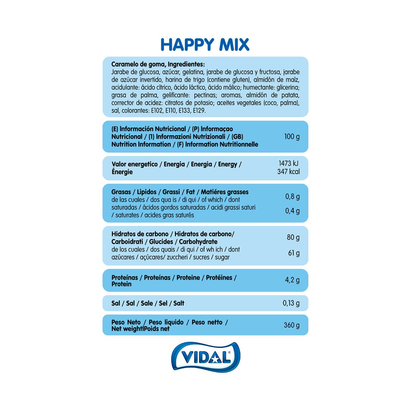 Happy Mix bolsa 12 tarrinas de 360g