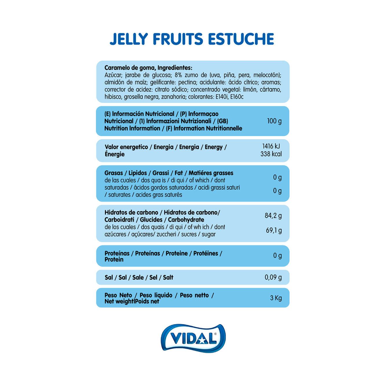 Jelly Fruits estuche 3 Kg