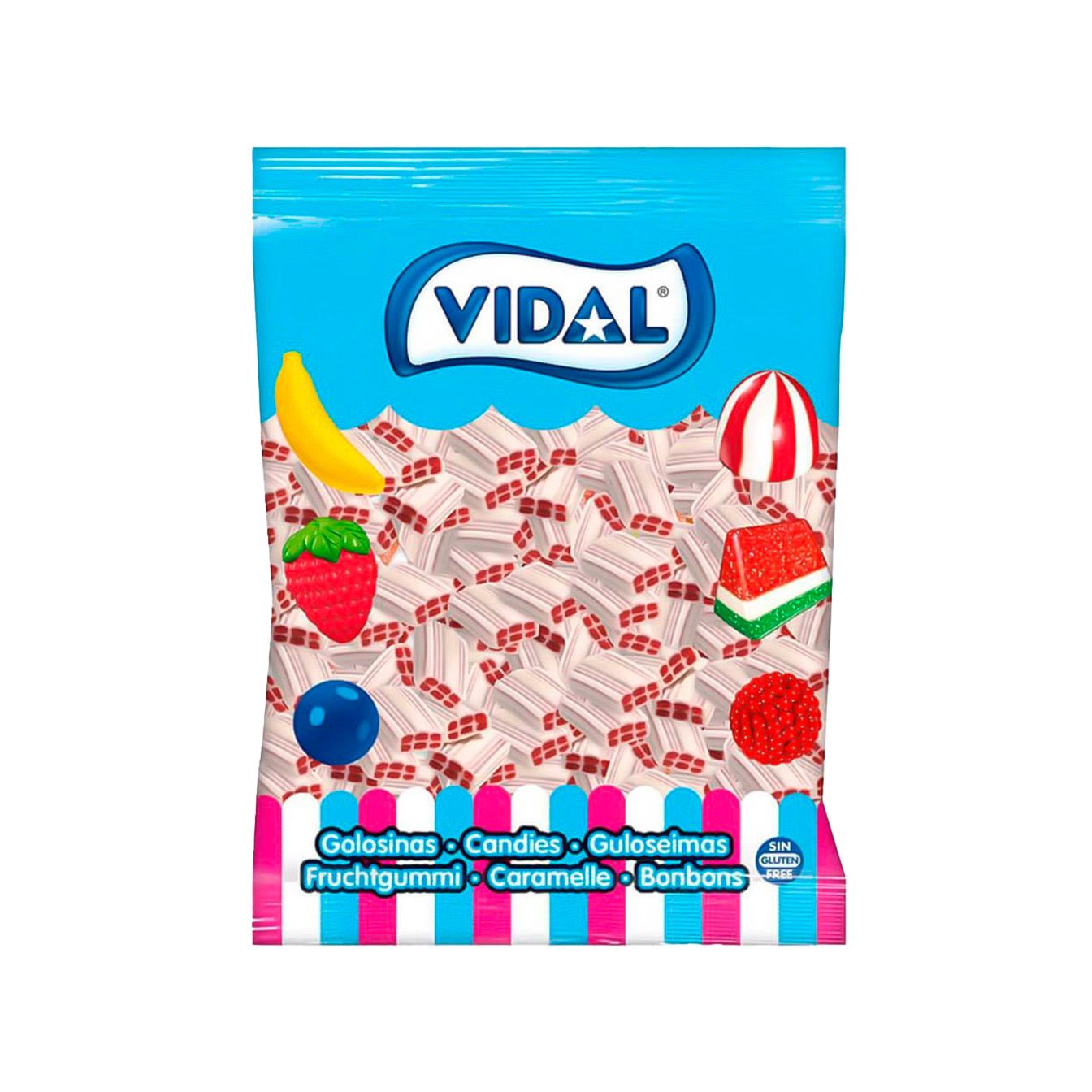 Ladrillos Blancos Fresa Nata bolsa 1,6 Kg