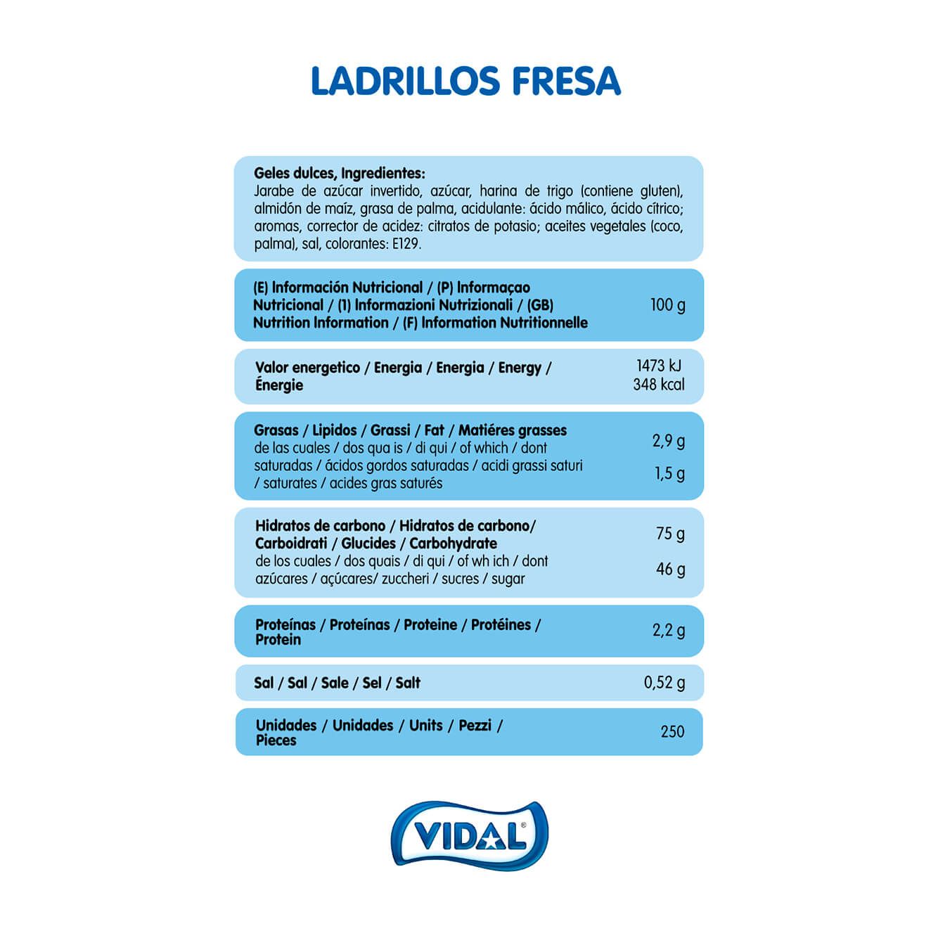 Ladrillos Fresa bolsa 1,5 Kg