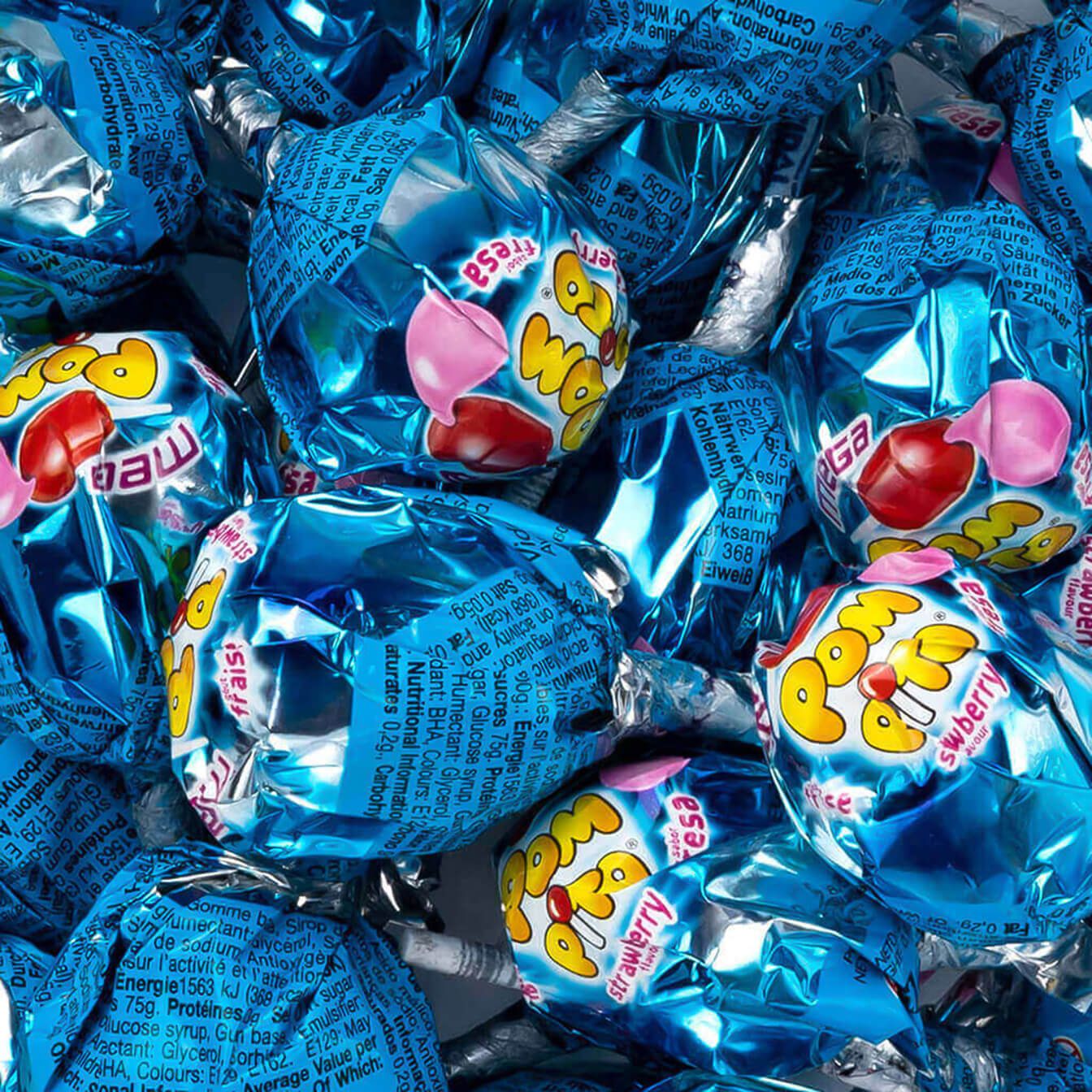 Mega Pompito Fresa tarro 1,1 Kg