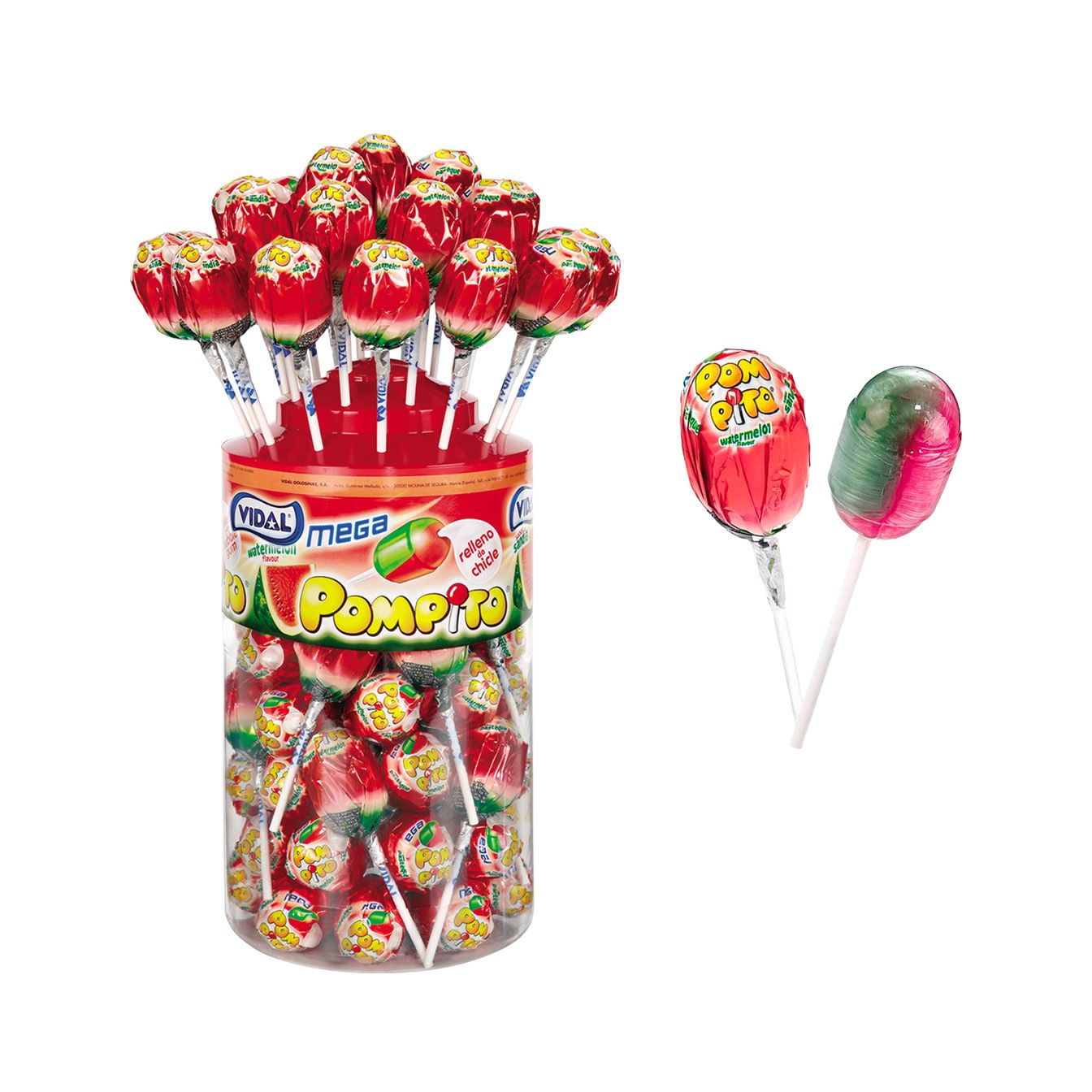 Mega Pompito Sandía tarro 1 Kg