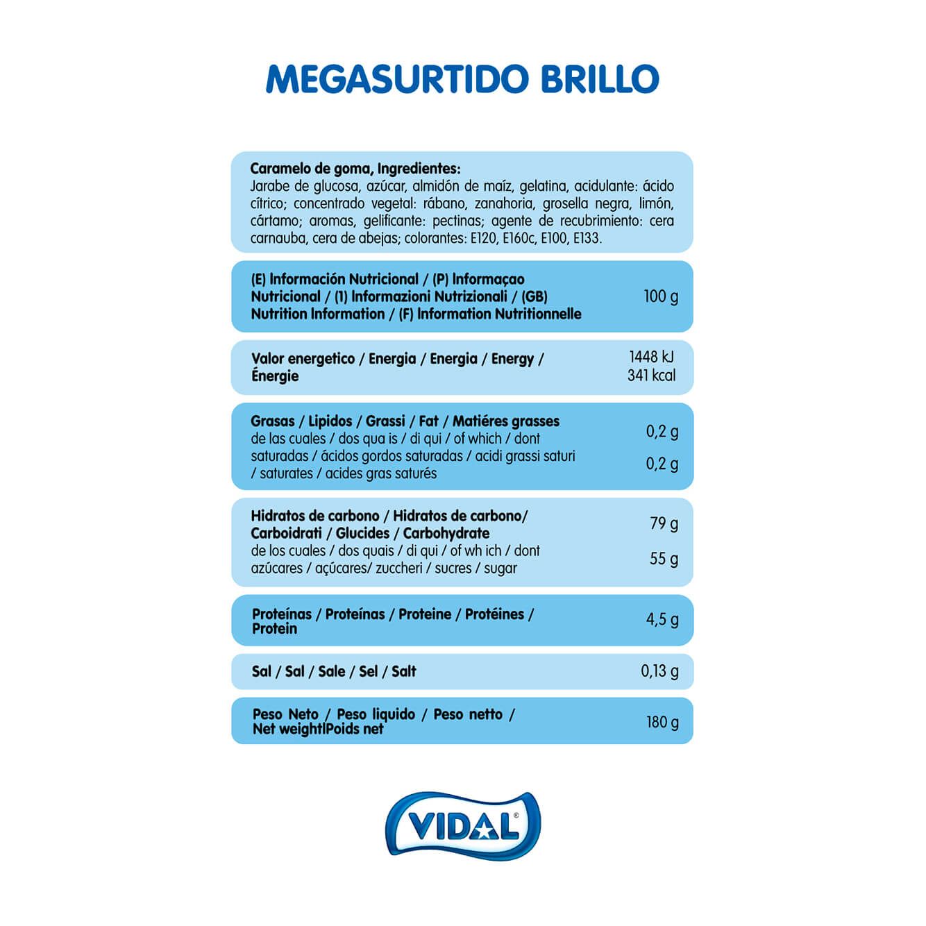 Megasurtido Brillo 12 tarrinas de 180 g