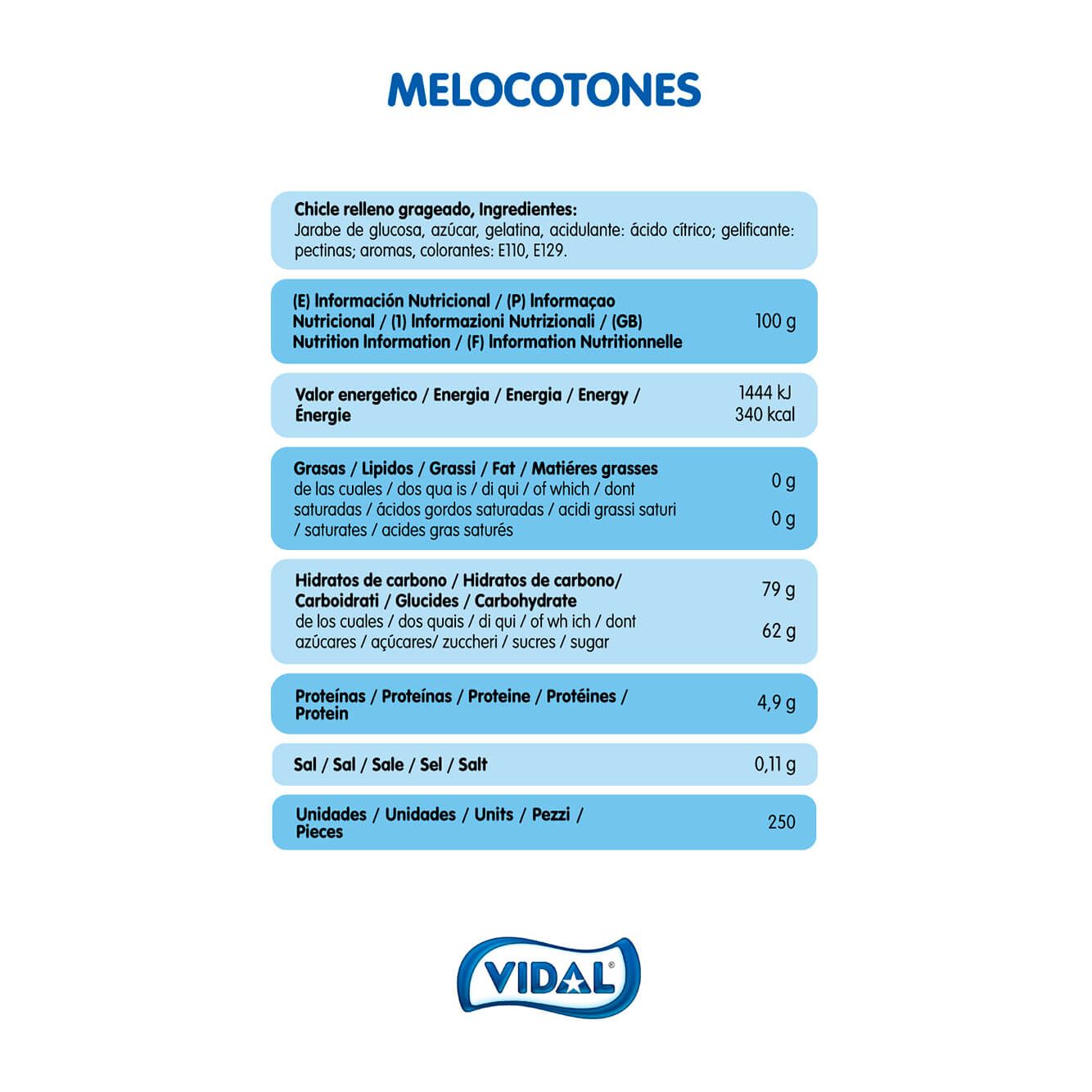 Melocotones bolsa 1,5 Kg
