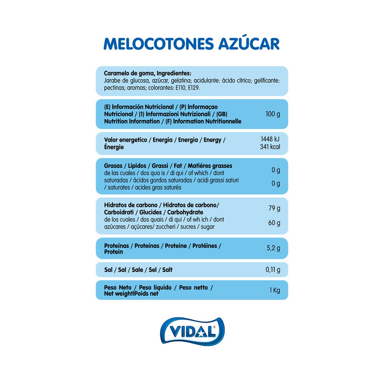 Melocotones bolsa 1 Kg