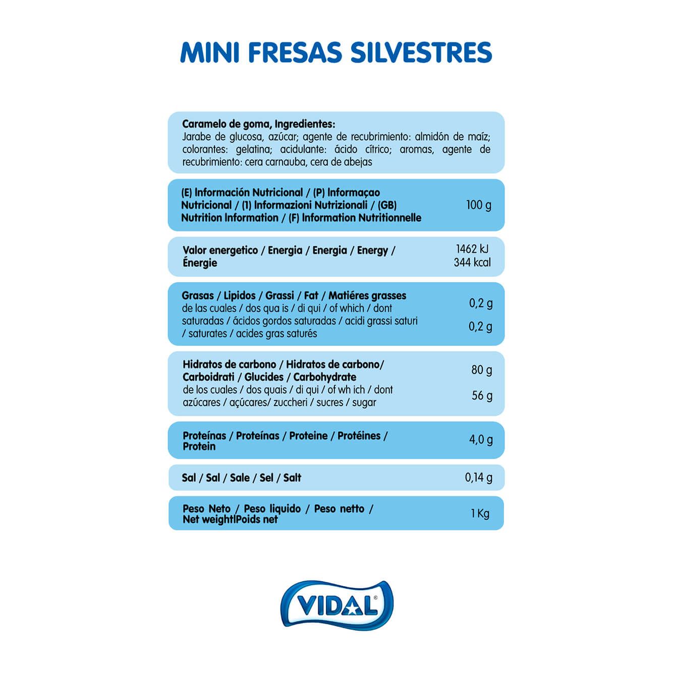 Mini Fresas Silvestres bolsa 1 Kg