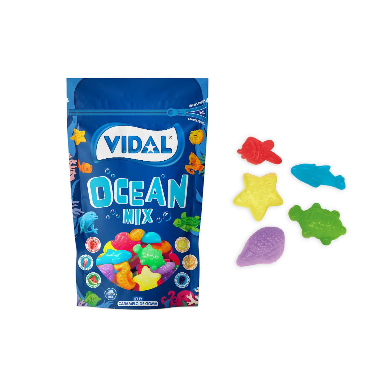 Ocean Mix caja 10 bolsas doypacks autocierre 180g