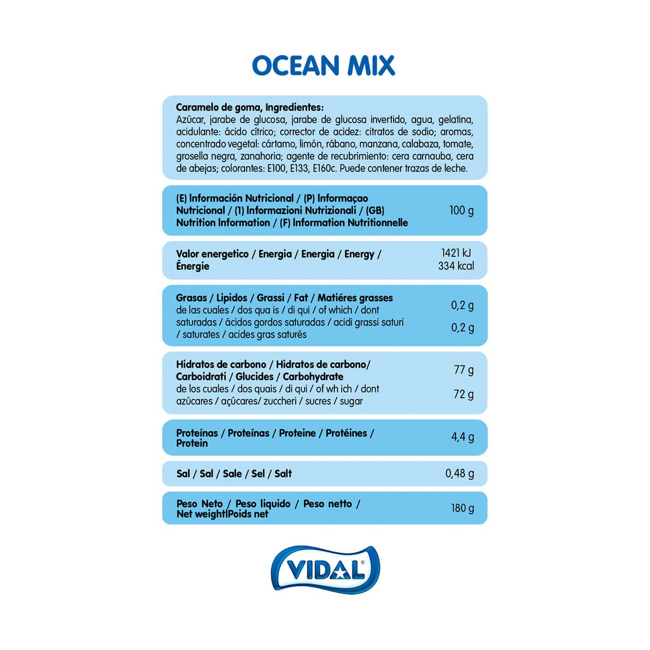 Ocean Mix caja 10 bolsas doypacks autocierre 180g