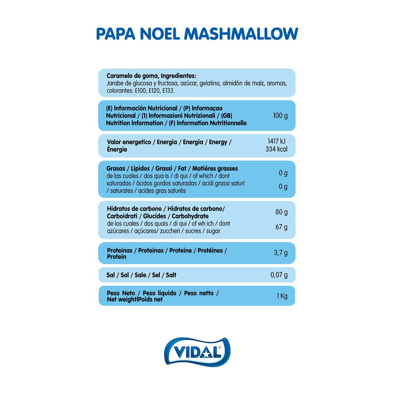 Papá Noel MARSHMALLOW bolsa 1Kg