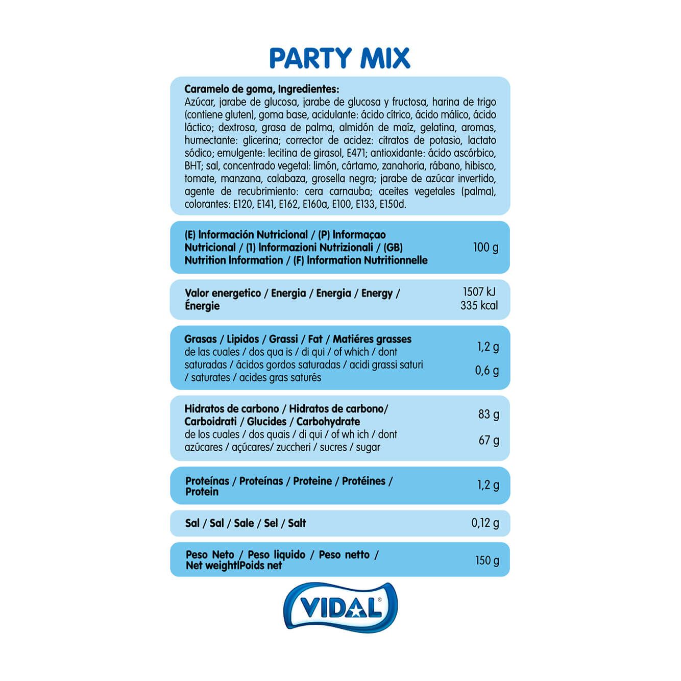 Party Mix 12 bolsas de 150g