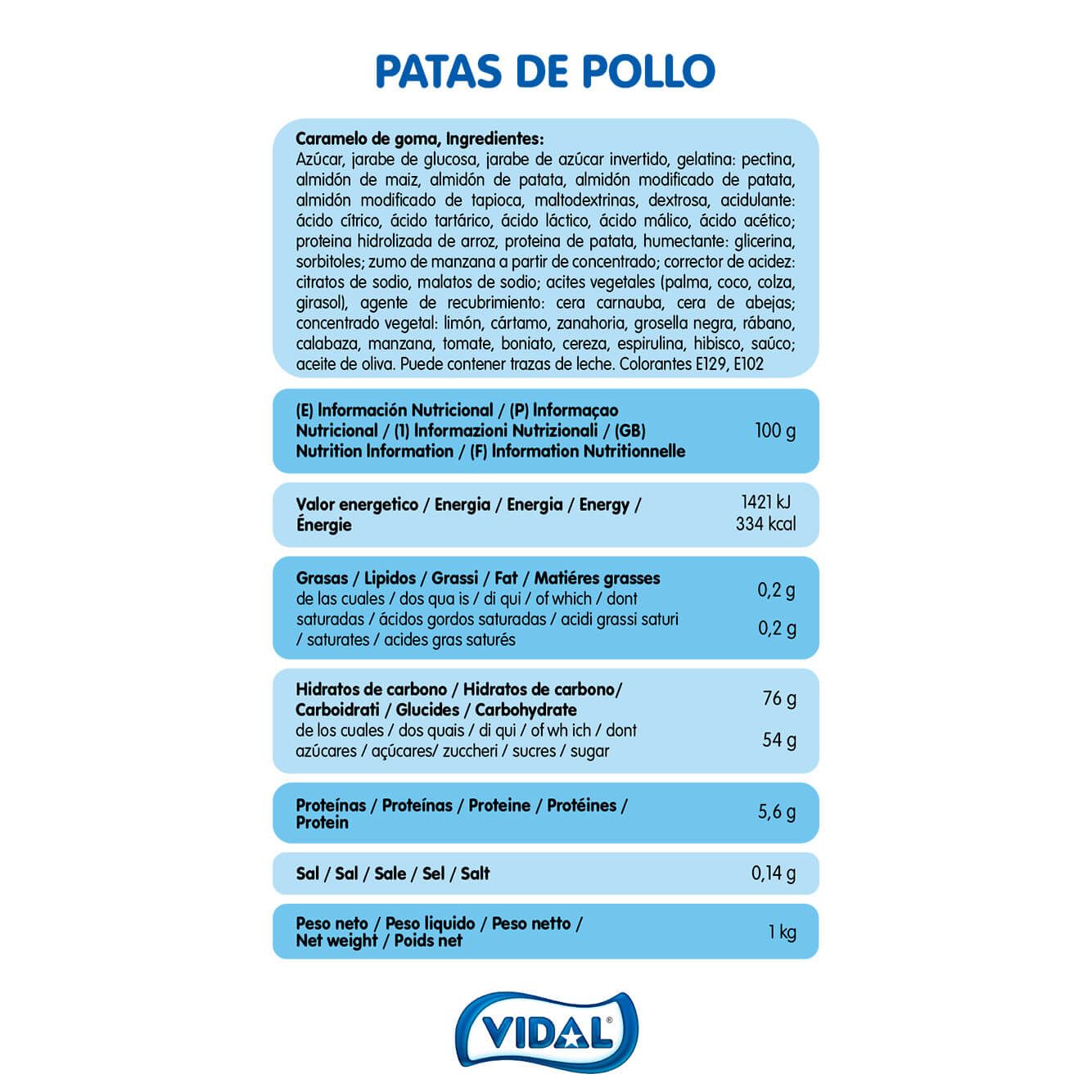 Patas de Pollo bolsa 1 Kg