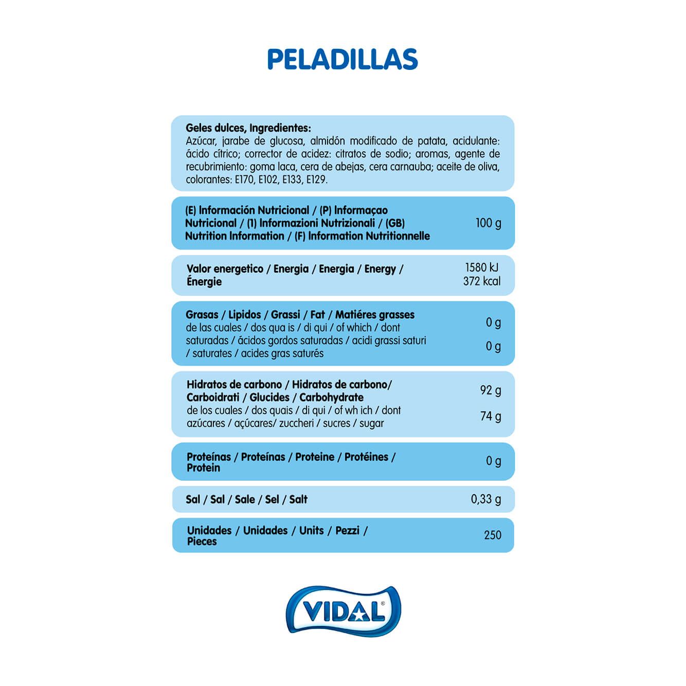 Peladillas bandeja de 1,5 Kg