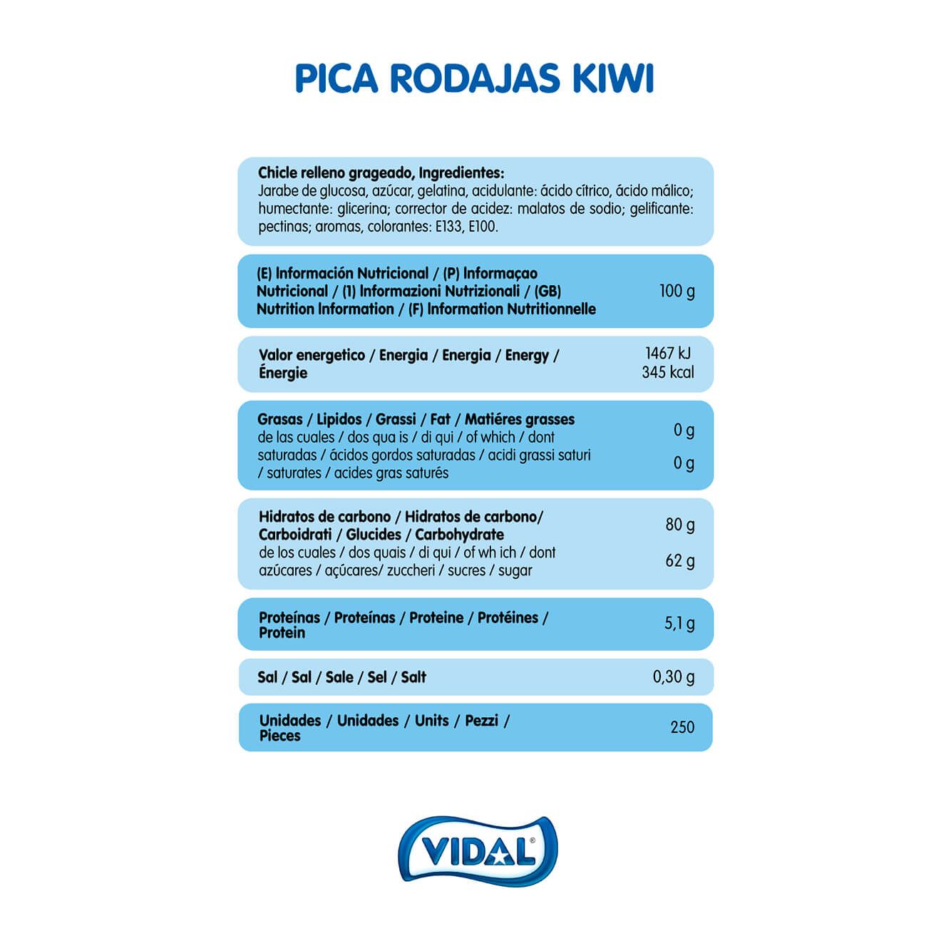Pica Rodajas Kiwi bolsa 1,5 Kg